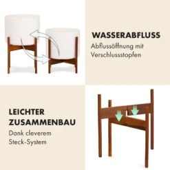 Thorn Blumentopf Mit Ständer 50er Jahre Stil 2 Größen -Outdoor Grills Verkaufsgeschäft 10038440 de 0005 usp