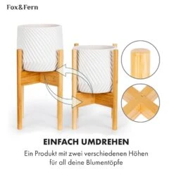 Zeist Pflanzenhalter 2 Höhen Kombinierbar Steck-Design Naturbelassen -Outdoor Grills Verkaufsgeschäft 10038450 de 0005 usp