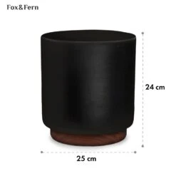 Enspijk Blumentöpfe Walnussholz Polystone Handgemacht 2 Größen -Outdoor Grills Verkaufsgeschäft 10038463 yy 0005 usp