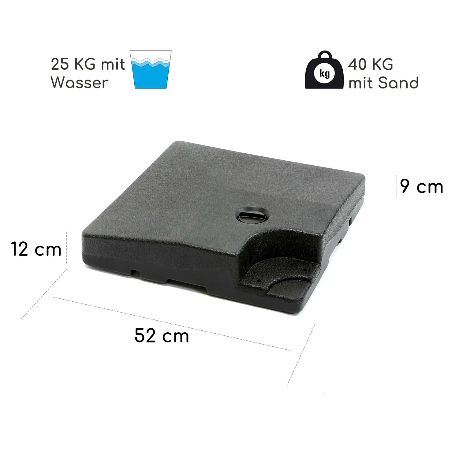 Limousin Sonnenschirmständer-Gewichte 140 Kg Leergewichte 4er-Set 7 Limousin Sonnenschirmständer-Gewichte 140 Kg Leergewichte 4er-Set – Bild 7