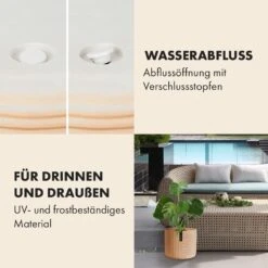 Hasselt Blumentopf Polystone Pflanzenfreundlich Handgemacht 3D-Optik -Outdoor Grills Verkaufsgeschäft 10038548 de 0004 usp