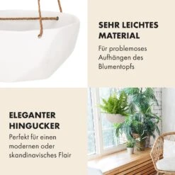 Laren Blumenampel Ø 28 Cm Polystone Mit Naturseilen 2er-Set -Outdoor Grills Verkaufsgeschäft 10038552 de 0003 usp