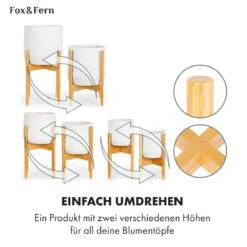 Zeist Pflanzenhalter 3er-Set 2 Höhen Kombinierbar Steck-Design Naturbelassen -Outdoor Grills Verkaufsgeschäft 10038553 de 0005 usp
