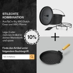 Galloway Dutch Oven 4.5 BBQ-Topf Gusseisen Größe S / 4.5 Qt -Outdoor Grills Verkaufsgeschäft 10038580 de 0007 usp