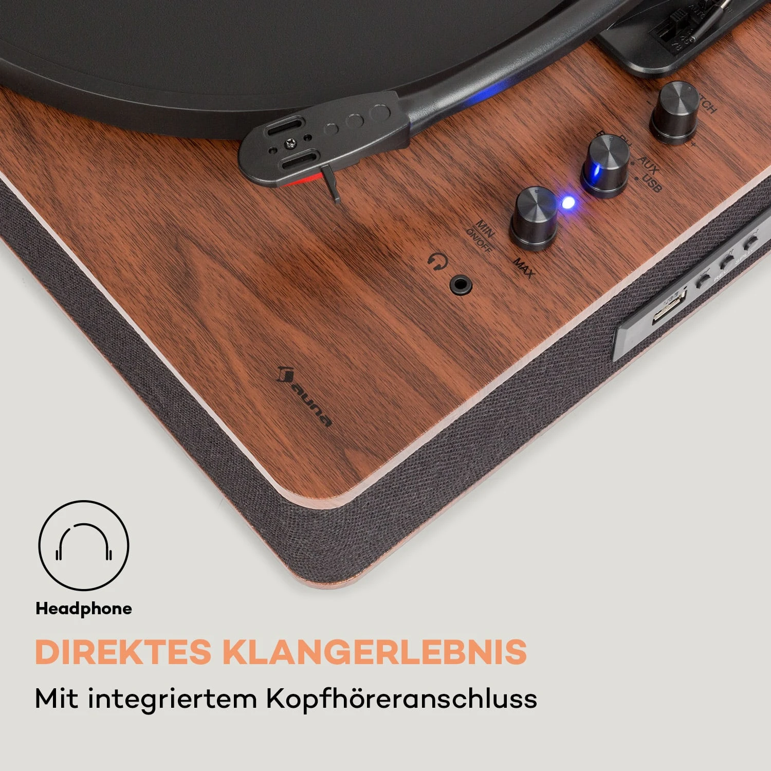 TT-Classic Plus Plattenspieler Staubschutz Bluetooth Record-Funktion 33/45/78 U/min 6 TT-Classic Plus Plattenspieler Staubschutz Bluetooth Record-Funktion 33/45/78 U/min – Bild 6