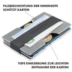 NANO Slim Wallet Geldbörse Extra-flach 12 Karten Münzfach Aluminium -Outdoor Grills Verkaufsgeschäft 10038720 de 0003 logo