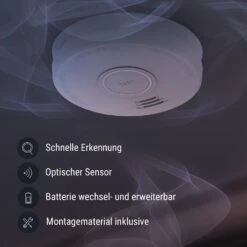 Rauchmelder DOF19 Kunststoff Warnsignal: 85 DB 9V Batteriebetrieben -Outdoor Grills Verkaufsgeschäft 10038747 de 0003 logo