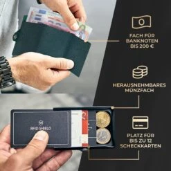 ZNAP Slim Wallet 12 Karten Münzfach 8 X 1,8 X 6 Cm (BxHxT) RFID-Schutz 9 ZNAP Slim Wallet 12 Karten Münzfach 8 X 1,8 X 6 Cm (BxHxT) RFID-Schutz -Outdoor Grills Verkaufsgeschäft 10038768 de 0002 usp