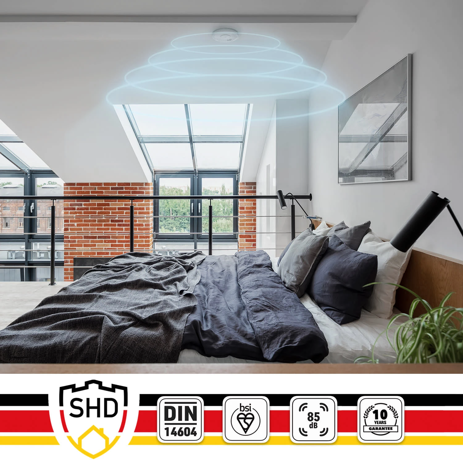 Rauchmelder DOF29 Kunststoff Warnsignal: 85 DB 9V Batteriebetrieben 5 Rauchmelder DOF29 Kunststoff Warnsignal: 85 DB 9V Batteriebetrieben – Bild 5