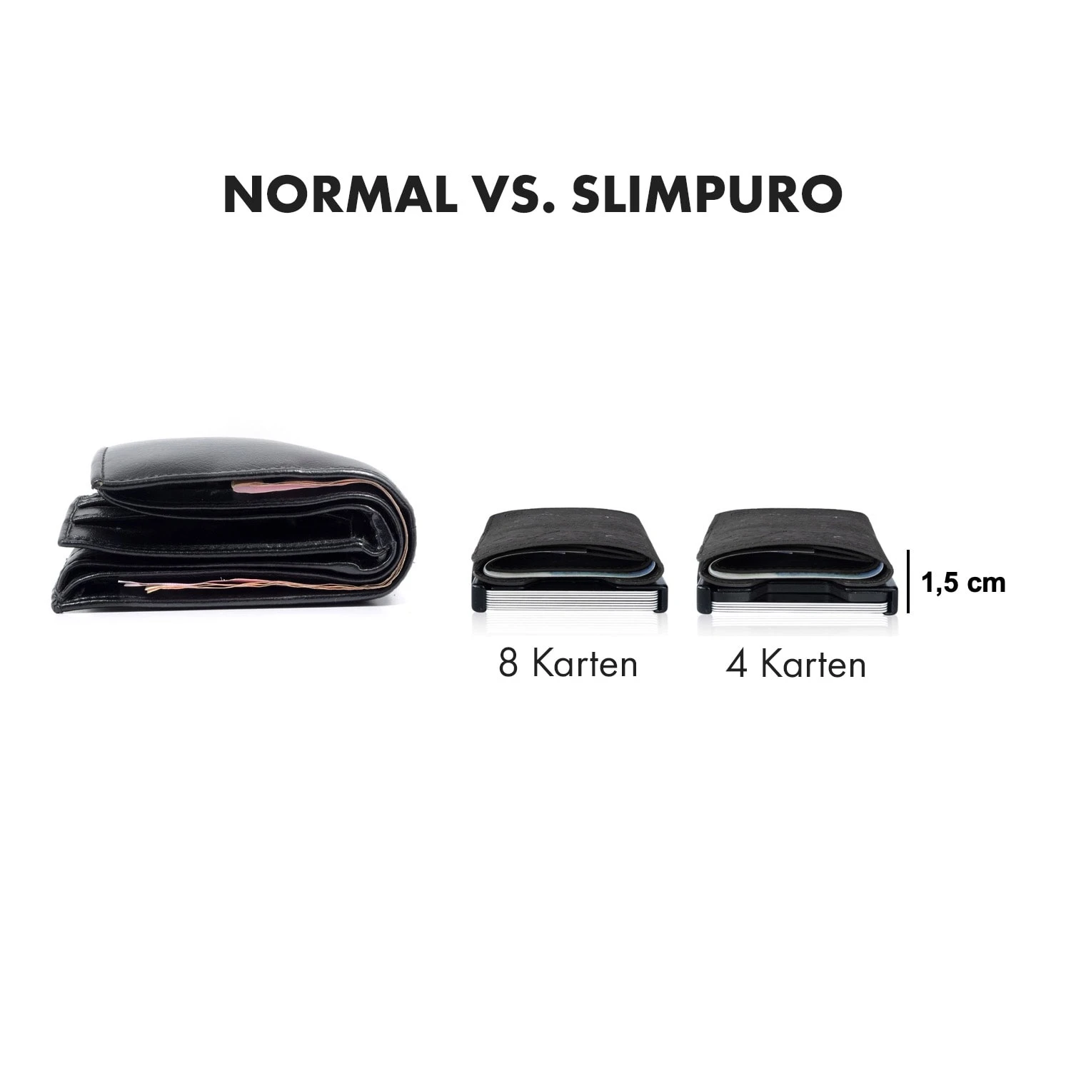 ZNAP Slim Wallet 8 Karten Münzfach 8 X 1,5 X 6 Cm (BxHxT) RFID-Schutz 6 ZNAP Slim Wallet 8 Karten Münzfach 8 X 1,5 X 6 Cm (BxHxT) RFID-Schutz – Bild 6