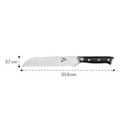 Alpha-Royal Japanese Serie 8" Brotmesser 18° Wellenschliff Damaszener-Stahl -Outdoor Grills Verkaufsgeschäft 10038985 yy 0006 logo