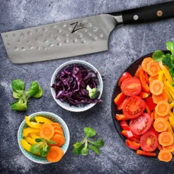 Alpha-Royal Japanese Serie 6" Nakiri Kochmesser Damaszener-Stahl -Outdoor Grills Verkaufsgeschäft 10038994 de 0003 logo