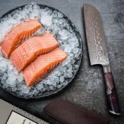 Infinity Wave 7" Santokumesser 61 HRC Damaszenerstahl -Outdoor Grills Verkaufsgeschäft 10039039 yy 0004 logo