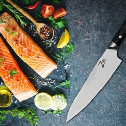 Razor-Edge Serie 8" Kochmesser 59 HRC Edelstahl -Outdoor Grills Verkaufsgeschäft 10039042 yy 0003 logo