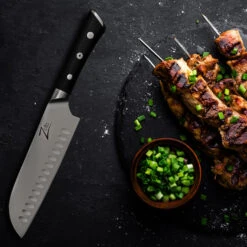 Razor-Edge Serie 7" Santokumesser 59 HRC Edelstahl -Outdoor Grills Verkaufsgeschäft 10039045 yy 0004 logo