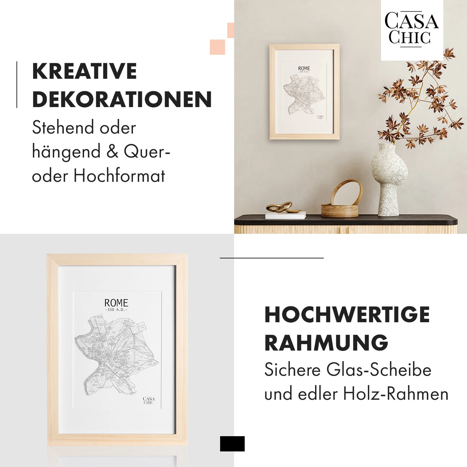 Edinburgh Bilderrahmen Rechteckig A4 28,8 X 20 Cm Fotos Passepartout Echtholz 3 Edinburgh Bilderrahmen Rechteckig A4 28,8 X 20 Cm Fotos Passepartout Echtholz – Bild 3