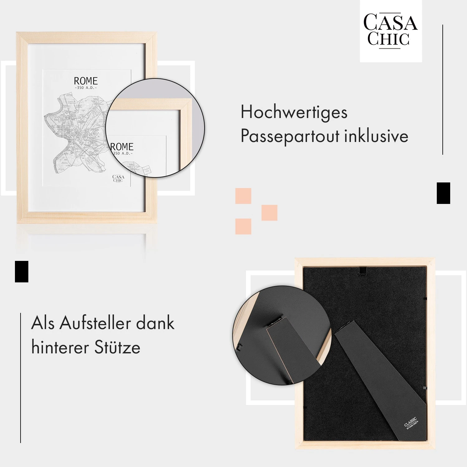 Edinburgh Bilderrahmen Rechteckig A4 28,8 X 20 Cm Fotos Passepartout Echtholz 4 Edinburgh Bilderrahmen Rechteckig A4 28,8 X 20 Cm Fotos Passepartout Echtholz – Bild 4