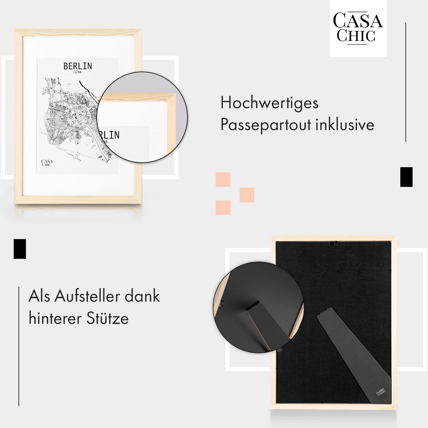 Edinburgh Bilderrahmen Rechteckig A3 41 X 28,7 Cm Fotos Passepartout Echtholz 4 Edinburgh Bilderrahmen Rechteckig A3 41 X 28,7 Cm Fotos Passepartout Echtholz – Bild 4