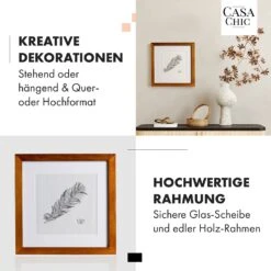 Bristol Bilderrahmen Glasscheibe 25 X 25 Cm Mit Passepartout Echtholz -Outdoor Grills Verkaufsgeschäft 10039322 de 0003 usp