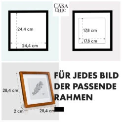 Bristol Bilderrahmen Glasscheibe 25 X 25 Cm Mit Passepartout Echtholz -Outdoor Grills Verkaufsgeschäft 10039322 de 0005 usp