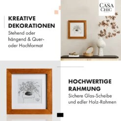 Bristol Bilderrahmen Glasscheibe 15 X 15 Cm Mit Passepartout Echtholz -Outdoor Grills Verkaufsgeschäft 10039324 de 0003 usp