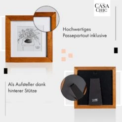 Bristol Bilderrahmen Glasscheibe 15 X 15 Cm Mit Passepartout Echtholz -Outdoor Grills Verkaufsgeschäft 10039324 de 0004 usp