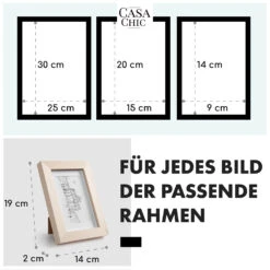 Chalcot Bilderrahmen 7er-Set 3 Größen Rechteckig Passepartout Echtholz -Outdoor Grills Verkaufsgeschäft 10039356 de 0005 usp