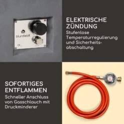 Isaris Gas-Feuerstelle 40.000BTU/13kW Abdeckung Edelstahlbrenner -Outdoor Grills Verkaufsgeschäft 10039401 de 0005 logo