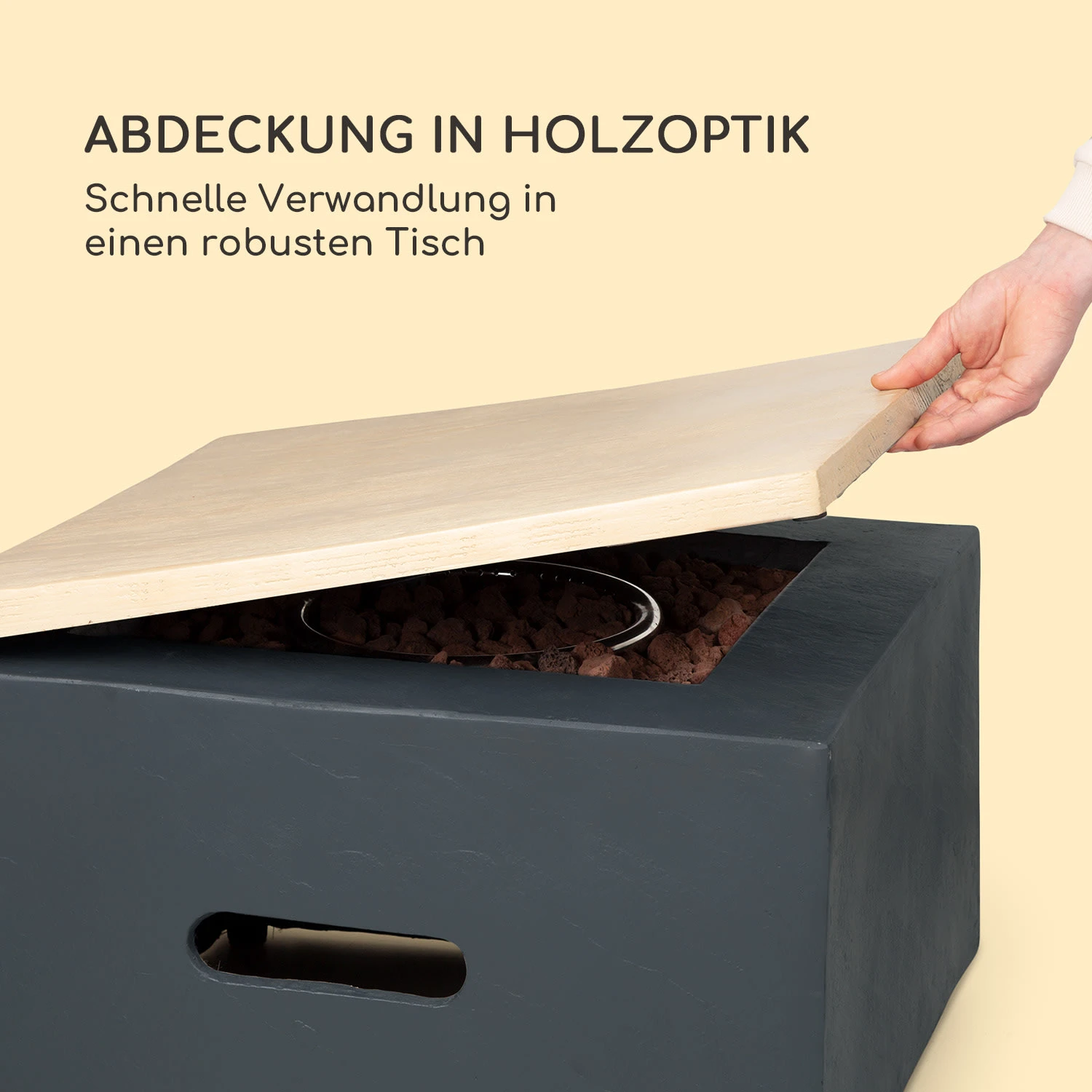 Isaris Gas-Feuerstelle 40.000BTU/13kW Abdeckung Edelstahlbrenner 4 Isaris Gas-Feuerstelle 40.000BTU/13kW Abdeckung Edelstahlbrenner – Bild 4