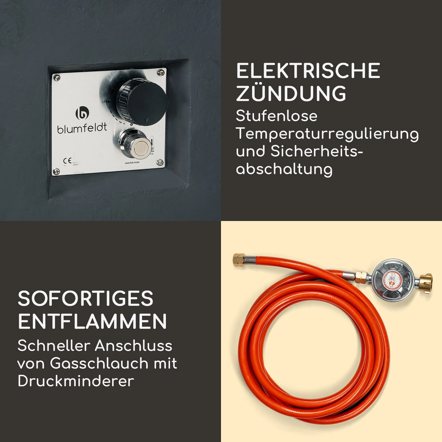 Isaris Gas-Feuerstelle 40.000BTU/13kW Abdeckung Edelstahlbrenner 5 Isaris Gas-Feuerstelle 40.000BTU/13kW Abdeckung Edelstahlbrenner – Bild 5