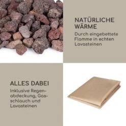 Vitina Gas-Feuerstelle 40.000BTU/13kW Abdeckung Edelstahlbrenner -Outdoor Grills Verkaufsgeschäft 10039403 de 0006 logo