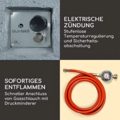 Andros Gas-Feuerstelle 40.000BTU/13kW Deckel Edelstahlbrenner -Outdoor Grills Verkaufsgeschäft 10039406 de 0005 logo