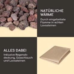 Andros Gas-Feuerstelle 40.000BTU/13kW Deckel Edelstahlbrenner -Outdoor Grills Verkaufsgeschäft 10039406 de 0006 logo