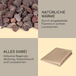 Corinth Gas-Feuerstelle 40.000BTU/13kW Abdeckung Edelstahlbrenner -Outdoor Grills Verkaufsgeschäft 10039407 de 0007 logo