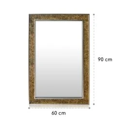 Watford Wandspiegel 90 X 60 Cm Echtholz Glasfliesen Mit Mosaikeffekt -Outdoor Grills Verkaufsgeschäft 10039416 yy 0007 logo