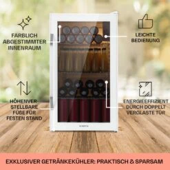 Beersafe XXL Quartz Kühlschrank 80 Liter 3 Böden Panoramaglastür -Outdoor Grills Verkaufsgeschäft 10039427 DE 0005 usp