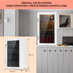 Beersafe XXL Quartz Kühlschrank 80 Liter 3 Böden Panoramaglastür -Outdoor Grills Verkaufsgeschäft 10039427 DE 0006 usp