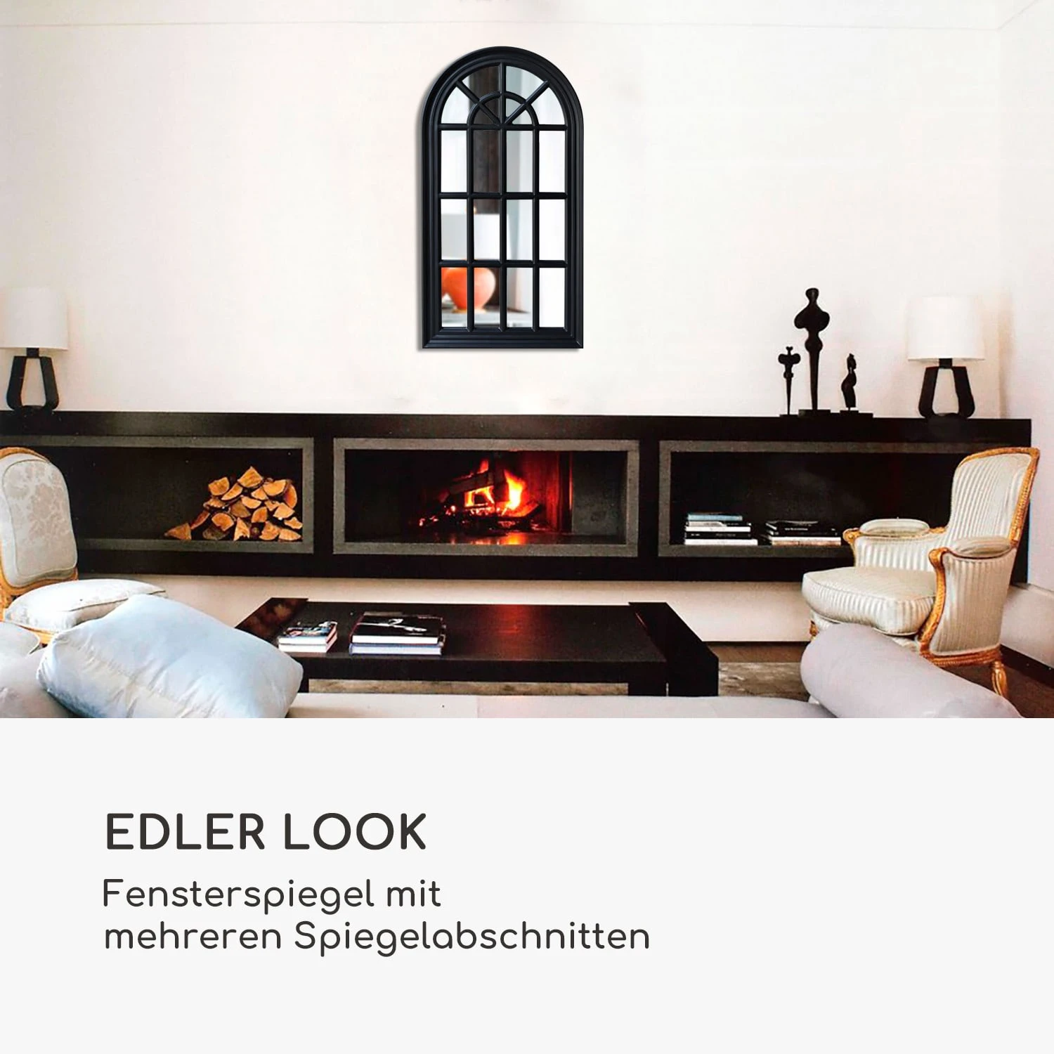 Savile Französischer Fensterspiegel Holzrahmen 86 X 46 Cm 2 Savile Französischer Fensterspiegel Holzrahmen 86 X 46 Cm – Bild 2