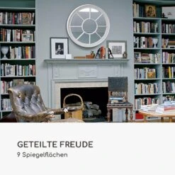 Leeds Wandspiegel Echtholzrahmen Rund Ø 90 Cm 8 Leeds Wandspiegel Echtholzrahmen Rund Ø 90 Cm -Outdoor Grills Verkaufsgeschäft 10039469 de 0003 logo