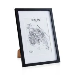 Bristol Bilderrahmen Glasscheibe A3 Mit Passepartout A4 Echtholz