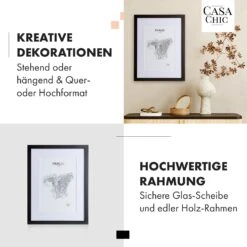 Bristol Bilderrahmen Glasscheibe 30 X 40 Cm Mit Passepartout Echtholz -Outdoor Grills Verkaufsgeschäft 10039484 de 0003 usp