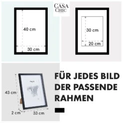 Bristol Bilderrahmen Glasscheibe 30 X 40 Cm Mit Passepartout Echtholz -Outdoor Grills Verkaufsgeschäft 10039484 de 0005 usp