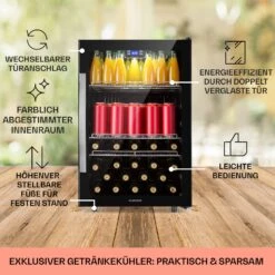 Beersafe 5XL Kühlschrank 148 Liter 3 Böden Panoramaglastür Edelstahl -Outdoor Grills Verkaufsgeschäft 10039512 DE 0005 usp