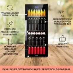Beersafe 7XL Kühlschrank 242 Liter 5 Böden Panoramaglastür Edelstahl -Outdoor Grills Verkaufsgeschäft 10039513 DE 0005 usp