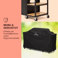 Jersey Outdoor Kitchen Gasgrill 20,7 KW 5+1 Brenner Mobil Regenschutz -Outdoor Grills Verkaufsgeschäft 10039855 de 0007 usp
