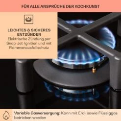 Illuminosa Domino Gaskochfeld 2-flammig Sabaf-Brenner Glaskeramik -Outdoor Grills Verkaufsgeschäft 10039896 de 0005 usp