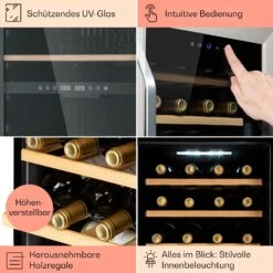 Vinamour 16 Uno Weinkühlschrank 16Fl./42l 5-18°C 41dB Glas -Outdoor Grills Verkaufsgeschäft 10039897 de 0005 usp