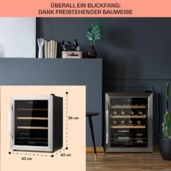 Vinamour 16 Uno Weinkühlschrank 16Fl./42l 5-18°C 41dB Glas -Outdoor Grills Verkaufsgeschäft 10039897 de 0006 usp