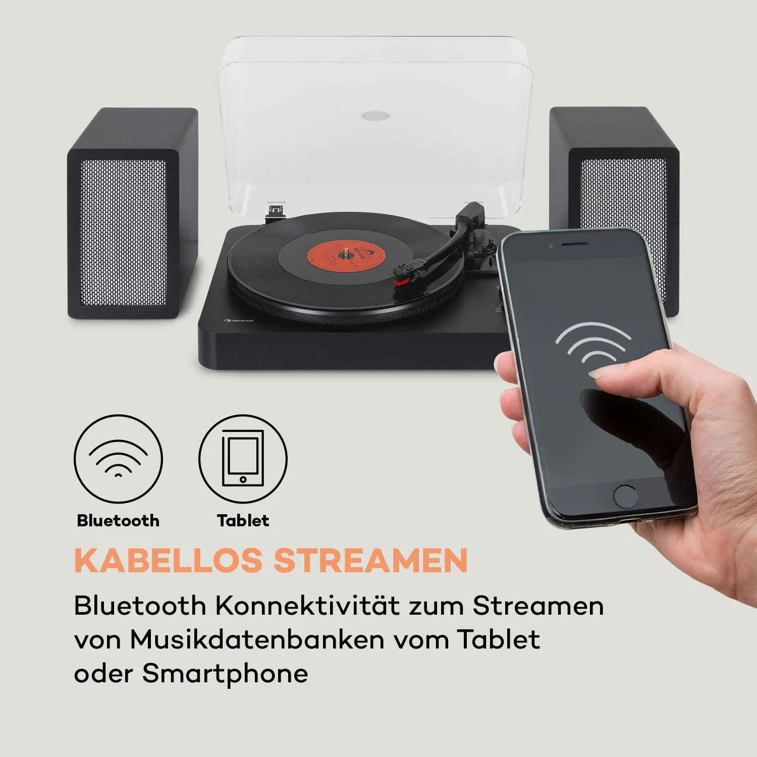 TT-Play SE Plattenspieler Staubschutz Bluetooth 33/45/78 U/min Pitch 4 TT-Play SE Plattenspieler Staubschutz Bluetooth 33/45/78 U/min Pitch – Bild 4