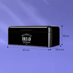 Delaware Brotkasten Metall 42 X 16 X 24,5 Cm Klappdeckel Lüftungslöcher -Outdoor Grills Verkaufsgeschäft 10039909 yy 0006 dimensions